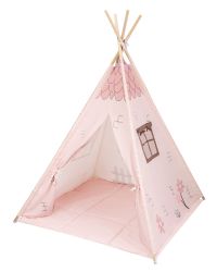 Kikka Boo Палатка за игра с мека подложка Pink House