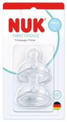 NUK FIRST CHOICE+ биберон храна силикон 2 бр. 0+ 1 капка