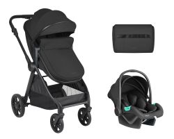 Kikka Boo Бебешка количка 3 в 1 Eloe Black