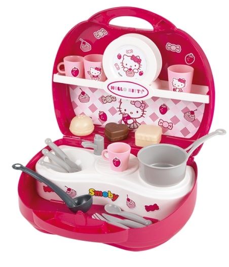 Smoby - Преносима детска кухня *Hello Kitty*