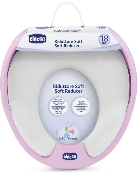 Chicco - Мека седалка за тоалетна чиния - розова