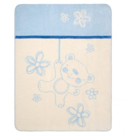 Бебешко одеало синьо Teddy BabyMatex 