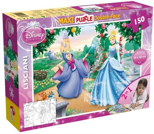 Детски Maxi пъзел 2в1 Пепеляшка Disney CINDERELLA Lisciani 150 части