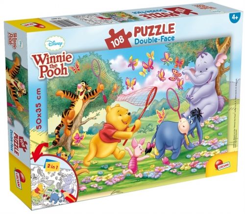 Детски пъзел 2в1 Мечо Пух Winnie The Pooh Lisciani 108 части