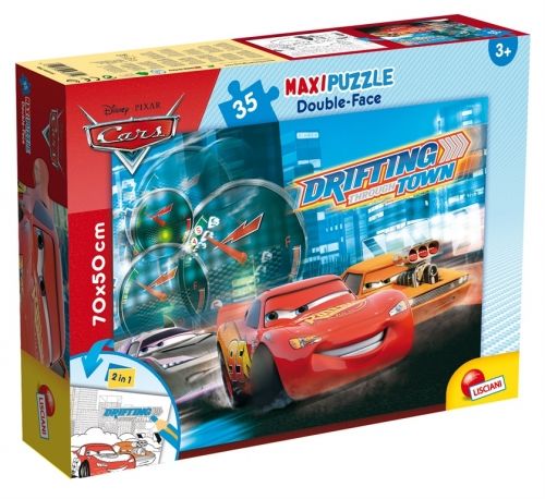 Детски Maxi пъзел 2в1 The Cars Колите Lisciani 35 части