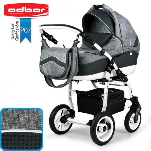 Adbor - Бебешка комбинирана количка Marsel Sport 3 в 1 - цвят 60