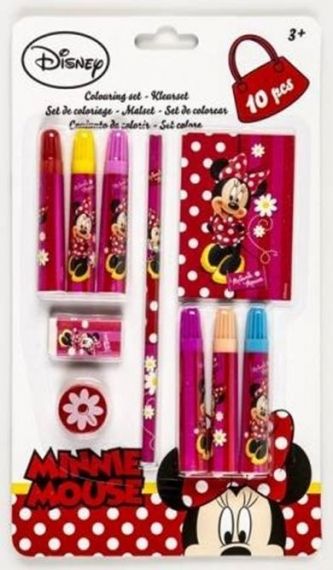 Детски оцветителен комплект Minnie Mouse Мини Маус 10 части