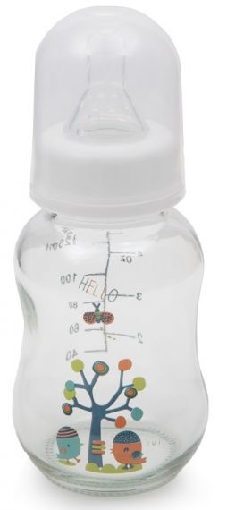 Cangaroo - Стъклено шише за хранене стандартно 120 ml