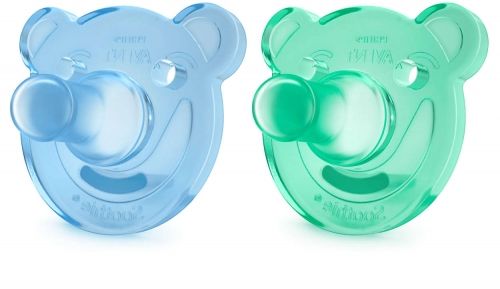AVENT Бебешки силиконови залъгалки Soothie Shapes Boy 0-3 месеца