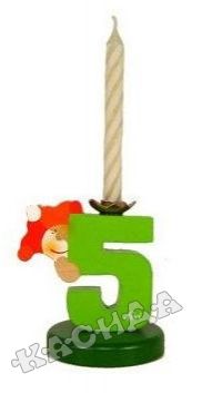 Sevi - Дървена цифра Happy Birthday - 5
