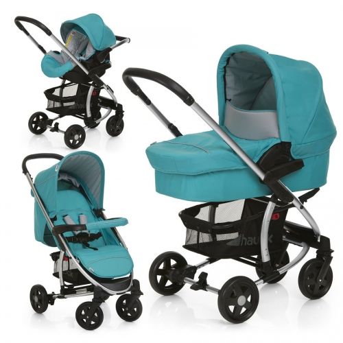Бебешка количка 3в1 Hauck MIAMI Trio Set Petrol/Grey 