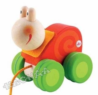 Sevi - Дървена играчка за дърпане Mini ОХЛЮВЧЕ