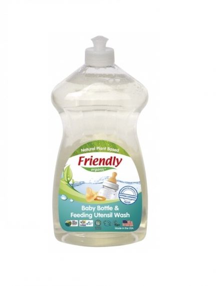 Friendly Organic Препарат за ръчно измиване на бебешки шишета и съдове - 739 мл.