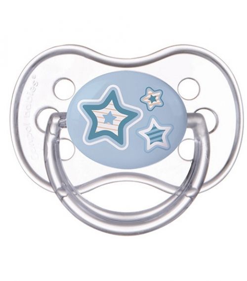 Canpol - Силиконова залъгалка със симетрична форма *Newborn Baby* 0-6м. - синя