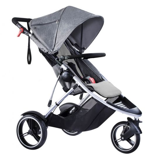 Phil&Teds Бебешка комбинирана количка Dash V5 Grey Marl