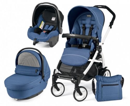 Бебешка количка 3в1 Peg Perego BOOK PLUS Modular XL Blue Denim 2016