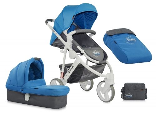 Комбинирана бебешка количка Bertoni MONZA 3 2in1 Grey&Green 2015