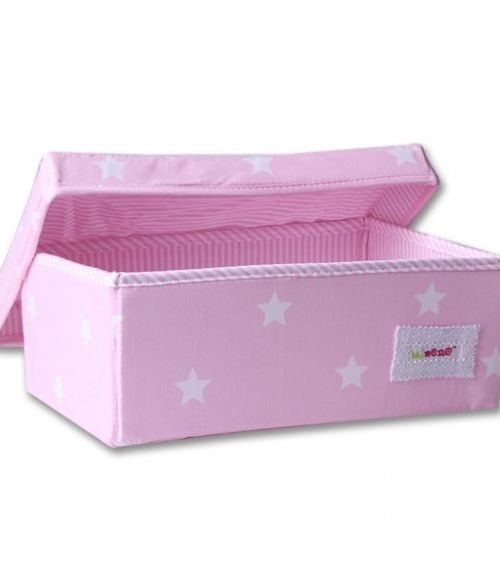 Голяма кутия за детски играчки и аксесоари Minene Розови звезди 