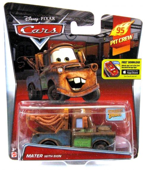 Cars 2 Количка  MATER with sign