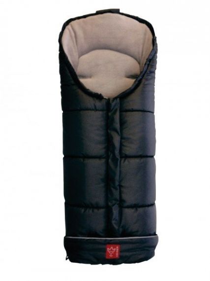 Универсално чувалче за бебешка количка с термовълна KAISER Iglu Black/Light Grey