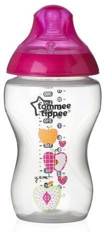 TOMMEE TIPPEE Шише за хранене EASI VENT 340 ml. 3м+ РОЗОВ