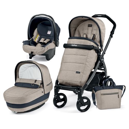 Бебешка количка 3в1 Peg Perego BOOK PLUS Modular Elite Luxe Beige 2017