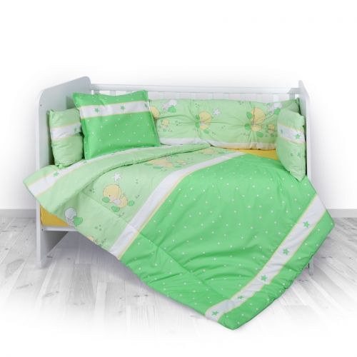 Бебешки спален комплект Bertoni Lorelli Lily Little Ducks  60х120 см. - Зелен