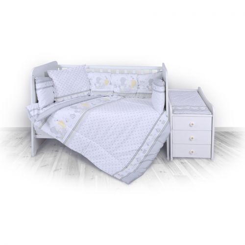 Спален комплект Bertoni Lorelli за детско легло Trend Grey Elephants 