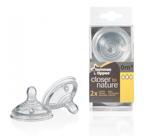 TOMMEE TIPPEE Биберон за хранене VariFlow 0+ месеца 3 капки 2 бр.