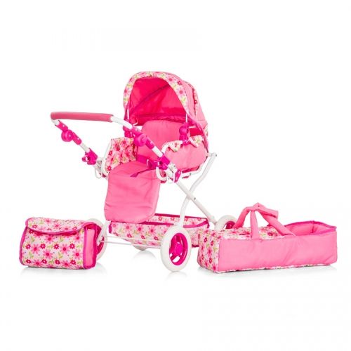 Chipolino - Комбинирана количка за кукли Габи *Цветенца* + порт бебе