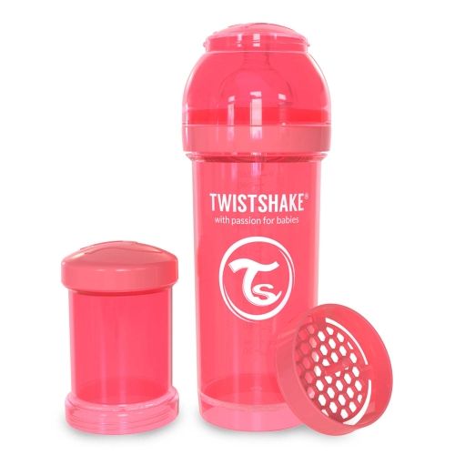 Twistshake Anti-colic бебешко шише 260мл Праскова