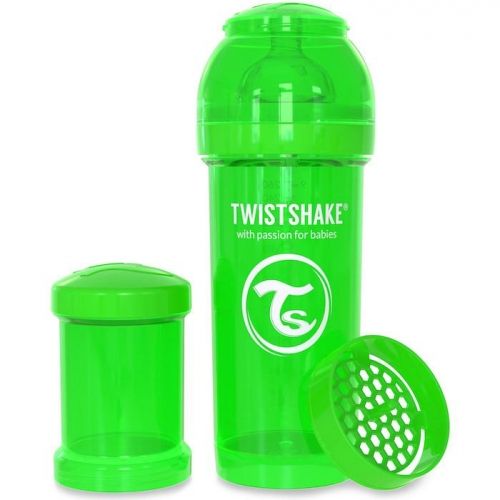 Twistshake Anti-colic бебешко шише 260мл Зелено