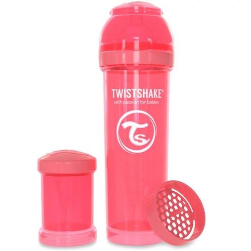 Twistshake Anti-colic бебешко шише 330мл Праскова