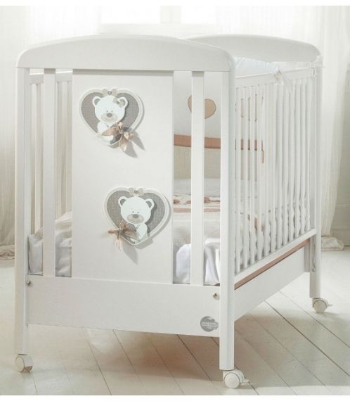 Детско дървено легло Baby Expert Duetto Bianco/Tortora
