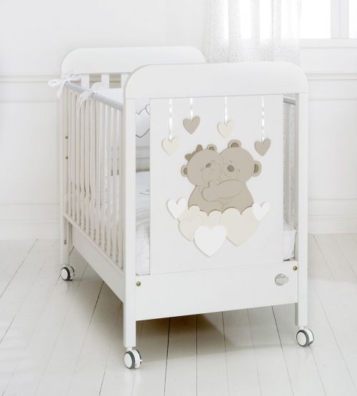 Детско дървено легло Baby Expert Tenerezze Bianco/Tortora