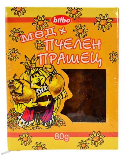Мед + пчелен прашец - 80 г.