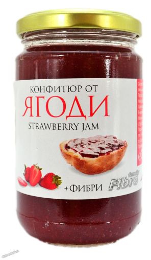 Конфитюр от ягоди + фибри - 340 гр.