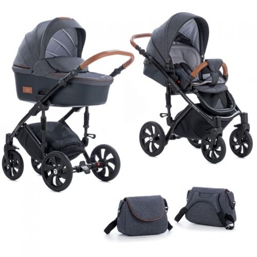 Tutis Zippy Бебешка количка 2в1  Viva Life 071, Black Irirs