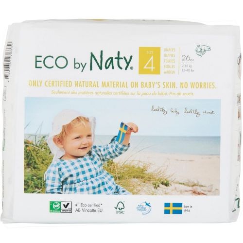 Бебешки еко пелени NATY NATURE BABYCARE 7-18 кг - 26 бр
