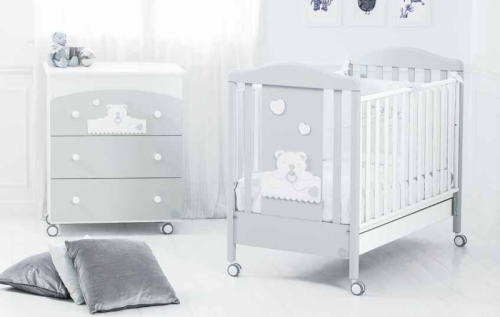  Baby Expert  Детска стая Ciuccione сив/бял