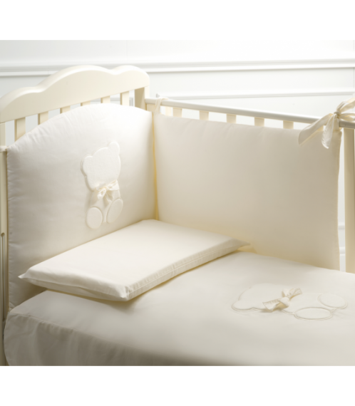  Baby Expert Детски спален комплект от 4 части Teddy за легло Coccolo крем