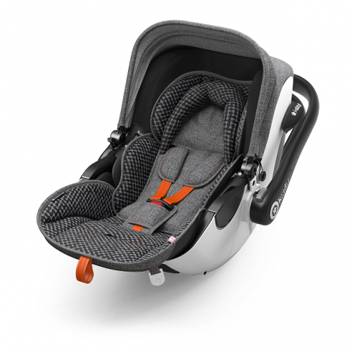 KIDDY - Столче за кола  Evoluna i-Size включително  Isofixbase  група 0+ Retro Charcoal
