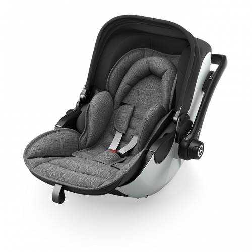 KIDDY - Столче за кола  Evoluna i-Size включително  Isofixbase  група 0+ Grey Melange Icy Grey