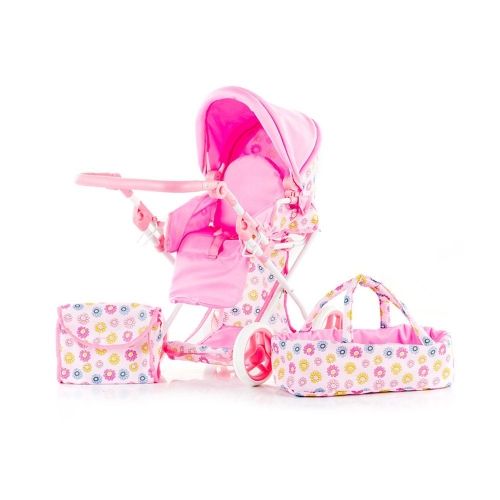 Chipolino - Комбинирана количка за кукли Габи *Маргаритки* + порт бебе