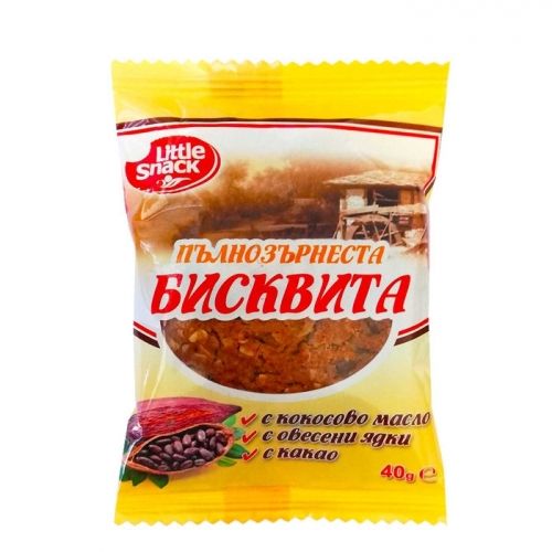 Little snack - Бисквитка с кокосово масло и какао