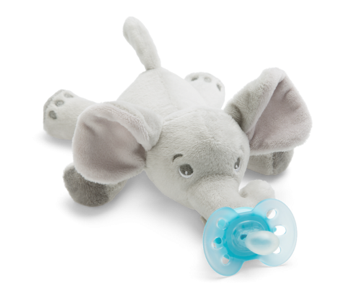Avent - Залъгалка ULTRA SOFT с играчка слонче