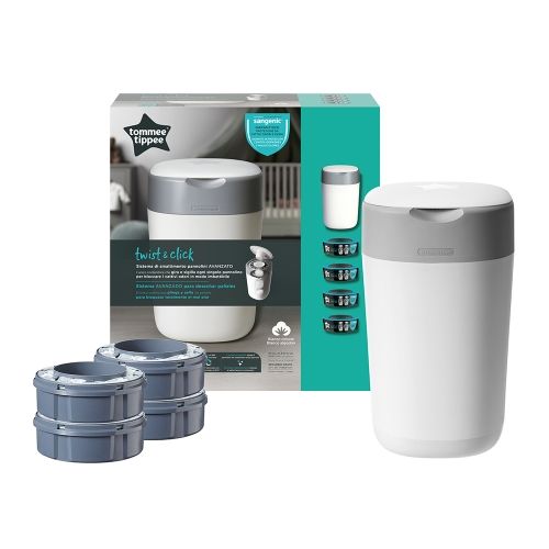 TOMMEE TIPPEE - Хигиенен кош за памперси Twist&Click + 4 бр. касети