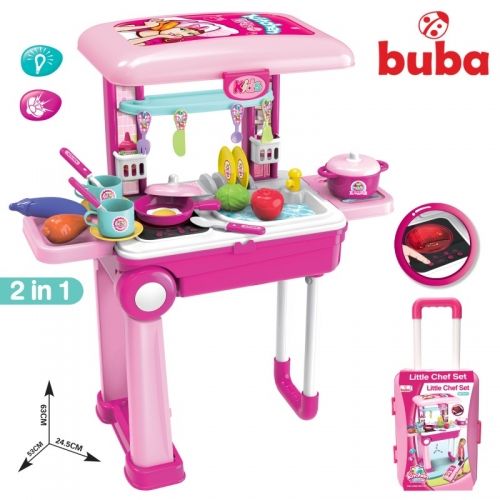 Buba Little Chef Детска кухня розова