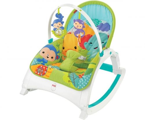 Fisher price Бебешки шезлонг 2 в 1 Rainforest Friends