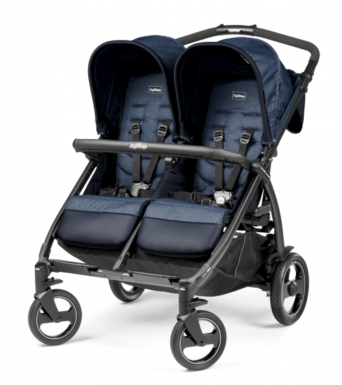Peg Perego - Бебешка количка за близнаци BOOK for Two Indigo